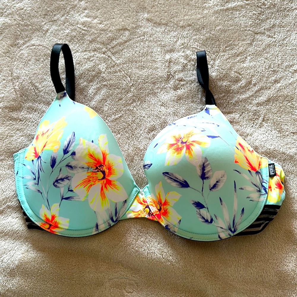 Pink wear everywhere tshirt bra